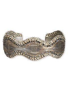 Sorrelli Black Ice Swarovski Crystal Cuff