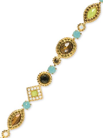 Sorrelli Green Tea Swarovski Crystal Bracelet