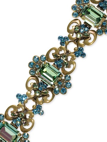 Sorrelli Aqua Bubbles Swarovski Crystal Bracelet