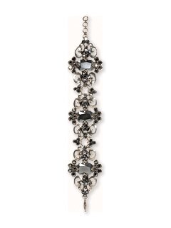 Sorrelli Black Ice Swarovski Crystal Bracelet
