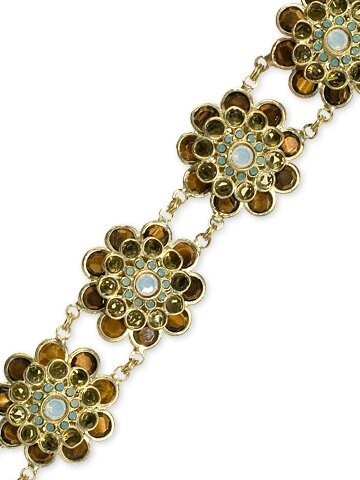 Sorrelli Green Tea Swarovski Crystal Bracelet