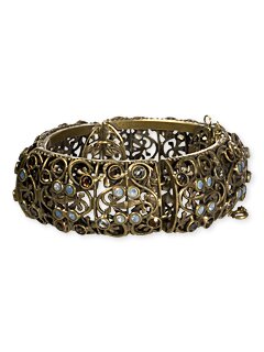 Sorrelli Toasted Almond Swarovski Crystal Cuff