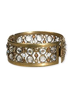 Sorrelli Toasted Almond Swarovski Crystal Cuff