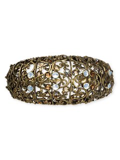 Sorrelli Toasted Almond Swarovski Crystal Cuff