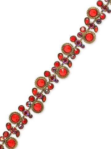 SORRELLI CRANBERRY SWAROVSKI CRYSTAL BRACELET