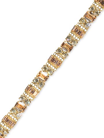 Sorrelli Peachy Keen Swarovski Crystal Bracelet