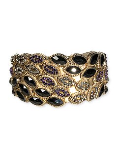 Sorrelli Black Magic Swarovski Crystal Cuff