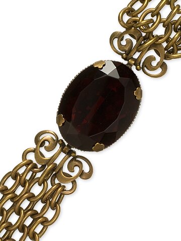 SORRELLI CRANBERRY SWAROVSKI CRYSTAL BRACELET