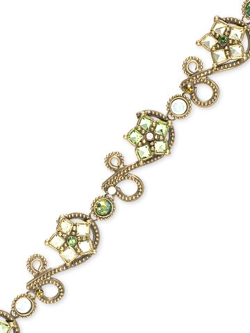 Sorrelli Green Apple Swarovski Crystal Bracelet