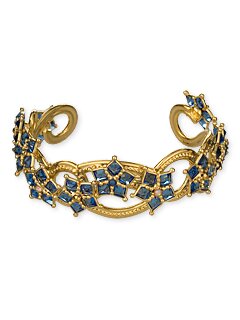 Sorrelli Lapis Swarovski Crystal Cuff