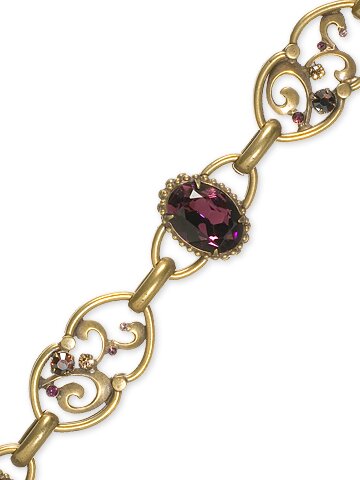 SORRELLI PLUM DELIGHT SWAROVSKI CRYSTAL BRACELET