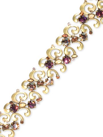 SORRELLI PLUM DELIGHT SWAROVSKI CRYSTAL BRACELET