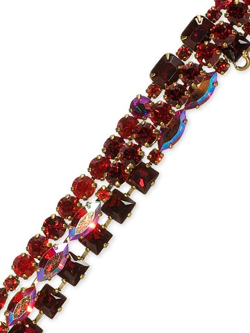 SORRELLI CRANBERRY SWAROVSKI CRYSTAL BRACELET