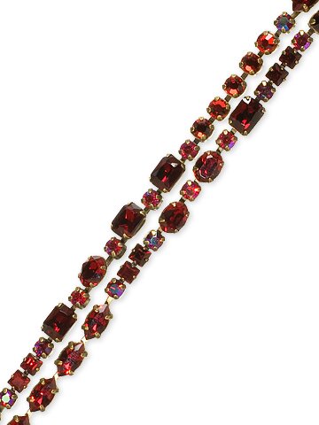 SORRELLI CRANBERRY SWAROVSKI CRYSTAL BRACELET