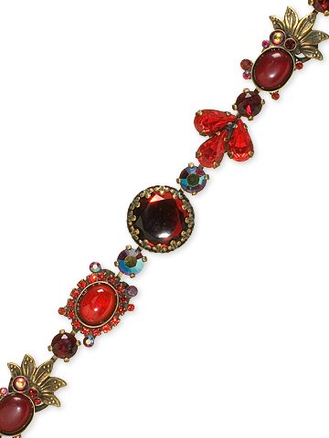 SORRELLI CRANBERRY SWAROVSKI CRYSTAL BRACELET
