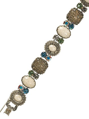Sorrelli Egg Shell Swarovski Crystal Bracelet