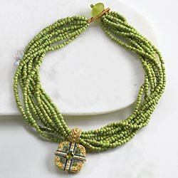 Peridot Gemstone Necklace by Barbara Garwood