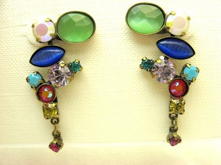 Sorrelli Cotton Candy Swarovski Crystal Earrings