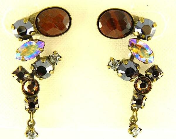 Sorrelli Raisin Glaze Swarovski Crystal Earrings