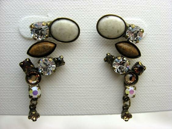 Sorrelli Toasted Almond Swarovski Crystal Earrings