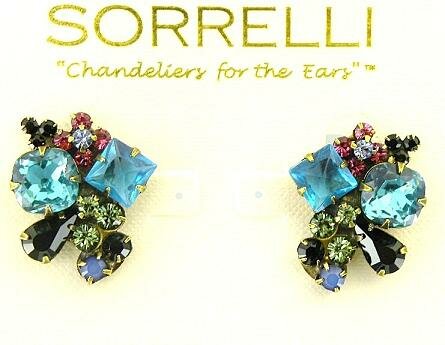 Sorrelli Licorice Twist Swarovski Crystal Earrings