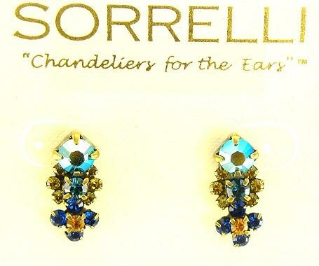 SORRELLI MORNING GLORY SWAROVSKI CRYSTAL EARRINGS