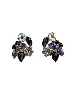 Sorrelli Midnight Moon Swarovski Crystal Earrings