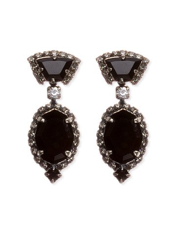 Sorrelli Swarovski Crystal Midnight Moon Earrings