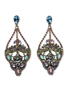 Sorrelli Silver Streak Swarovski Crystal Earrings