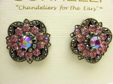 Sorrelli Apple Blossom Swarovski Crystal Earrings