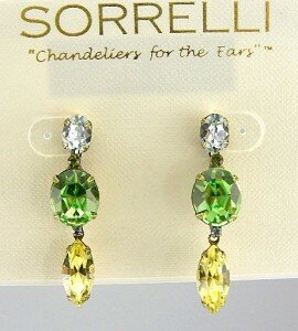 Sorrelli Mint Julep Swarovski Crystal Earrings