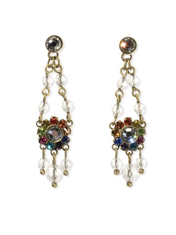 Sorrelli Looking Glass Flower Drop Earrings