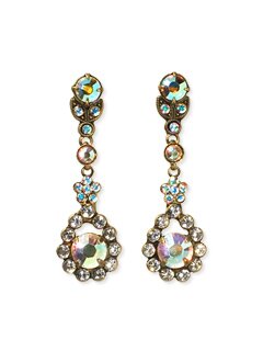 Sorrelli Snowflake Swarovski Crystal Earrings