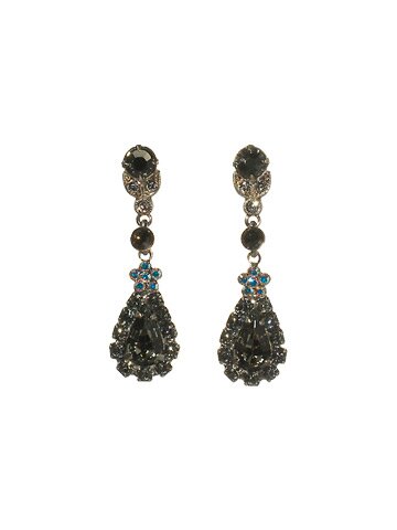 Sorrelli Silver Moon Swarovski Crystal Earrings