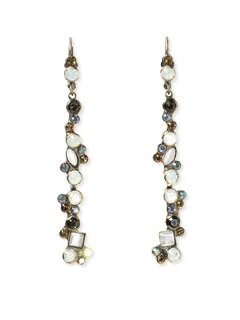 Sorrelli Coconut Multi Shape Line Style Earrings