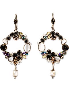 Sorrelli Coconut Swarovski Crystal Earrings