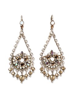 Sorrelli Coconut Swarovski Crystal Earrings