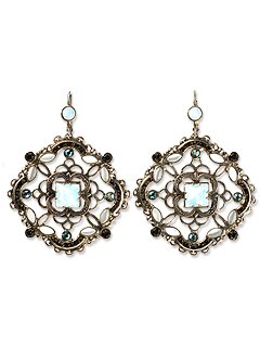 Sorrelli Coconut Swarovski Crystal Earrings