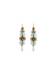 Sorrelli Meadow Mist Swarovski Crystal Drop Earrings