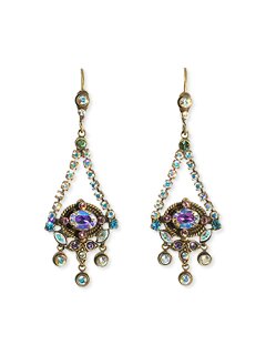 Sorrelli Smitten Swarovski Crystal Bold Drop Earrings