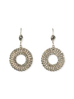 Sorrelli Debonair Swarovski Crystal Circle Earrings