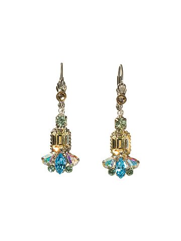 Sorrelli Egg Shell Swarovski Crystal Earrings