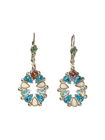 Sorrelli Egg Shell Swarovski Crystal Earrings