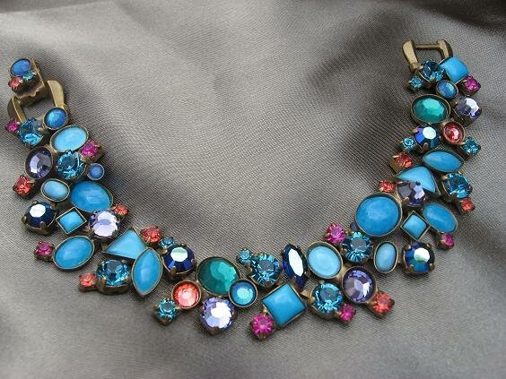 Sorrelli Captain N Teal Swarovski Crystal Bracelet