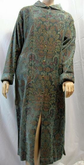 Teal Full Length Coat by Crafted With Love of Santa Barbara