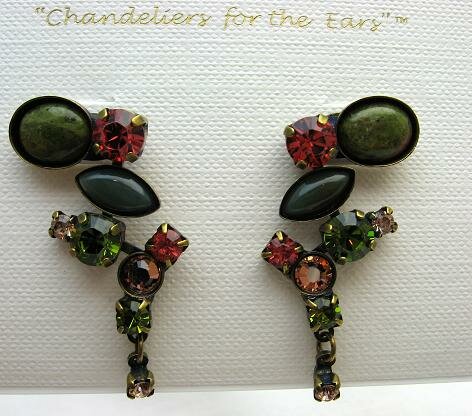 Sorrelli Rosewood Swarovski Crystal Earrings