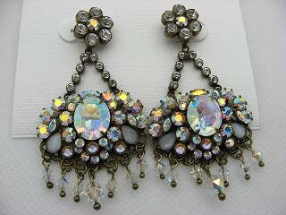 Sorrelli New Snowflake Earrings-Holiday 2006