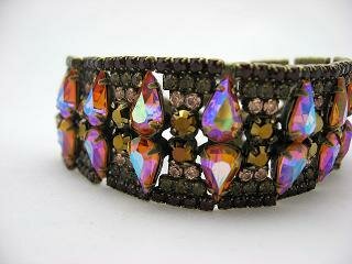 Sorrelli Maple Syrup Swarovski Crystal Bracelet