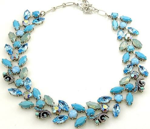 Mariana Bold Turquoise & Crystal Necklace