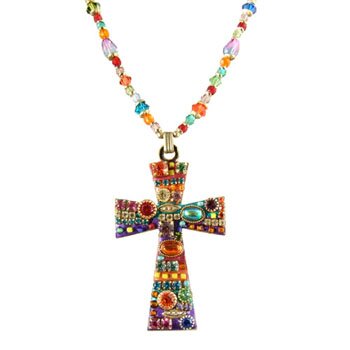 Michal Golan Multi Bright Cross Pendant